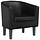 Fauteuil scandinave similicuir noir - Jusqu'à -52% sur le prix d'origine
