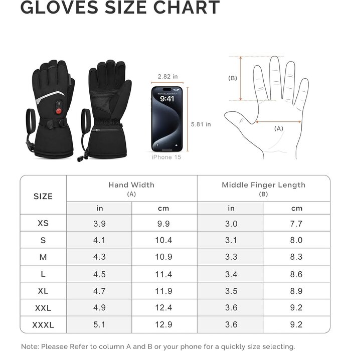 Day Wolf Gants chauffants unisexes - Taille XS - Jusqu'à -73% de réduction
