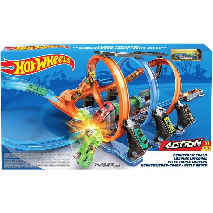 Circuit de course motorisé triple looping : jusqu'à 51% de réduction