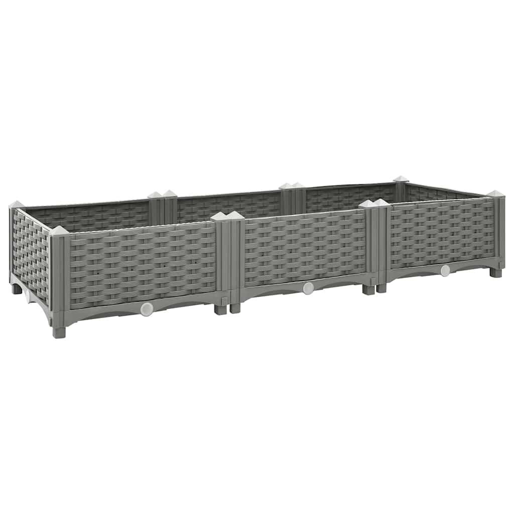 Jardinière surélevée 120 cm Gris Clair - Jusqu'à -49% sur votre jardin