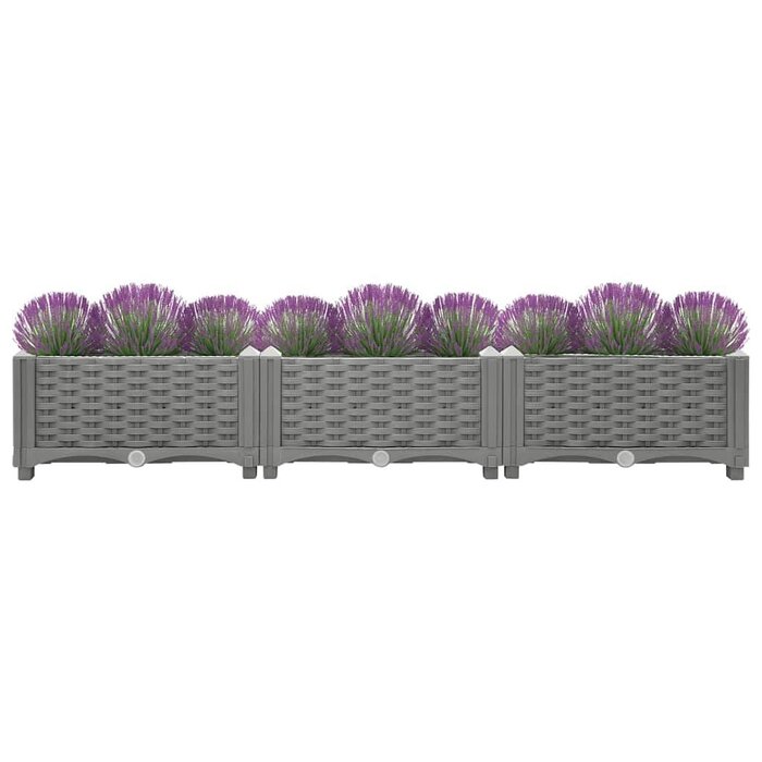 Jardinière surélevée 120 cm Gris Clair - Jusqu'à -49% sur votre jardin