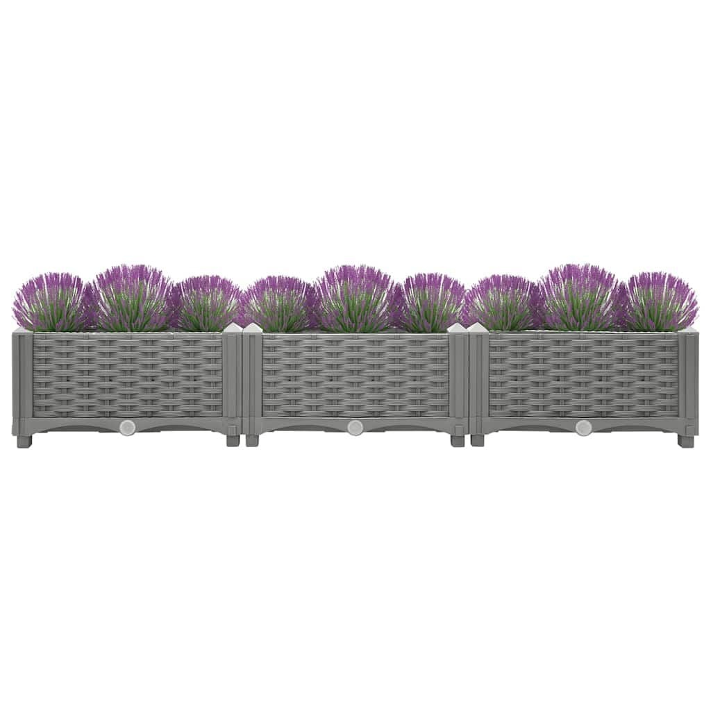 Jardinière surélevée 120 cm Gris Clair - Jusqu'à -49% sur votre jardin