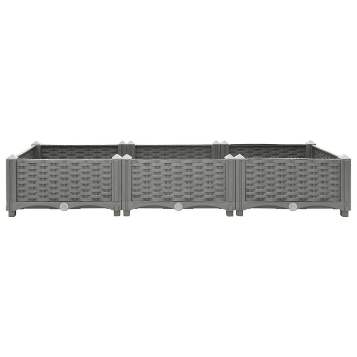 Jardinière surélevée 120 cm Gris Clair - Jusqu'à -49% sur votre jardin