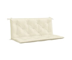 Vidaxl Coussin de banc de jardin 120x100cm crème - Jusqu'à 49% de remise