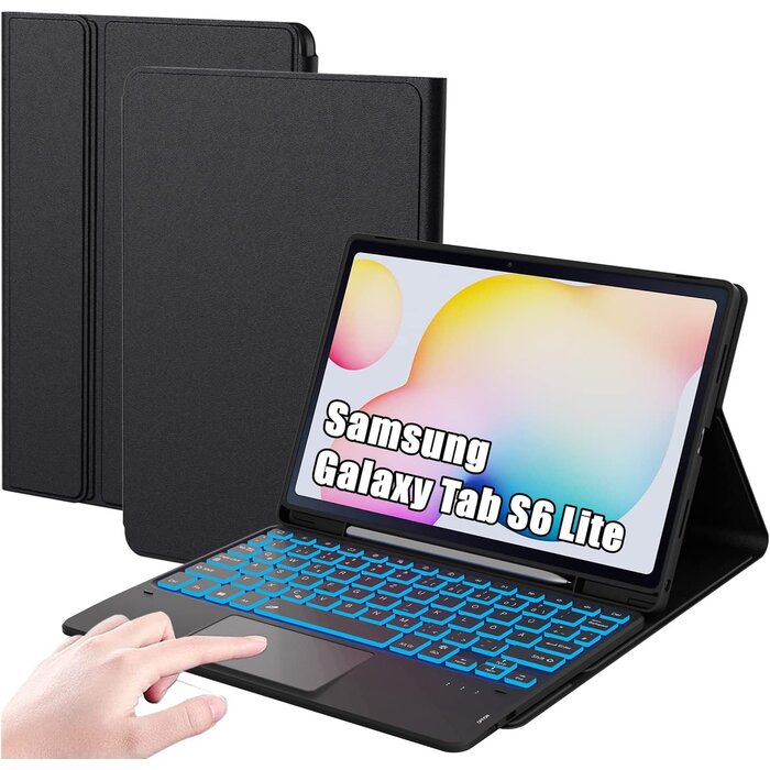 Étui Clavier Samsung Galaxy Tab S6 Lite - Rétroéclairé - Jusqu'à -46%