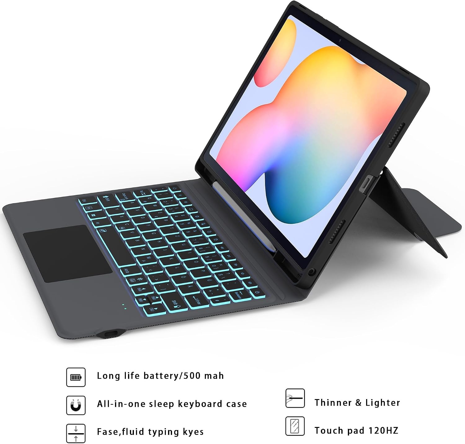 Étui clavier pour Galaxy Tab S6 Lite (QWERTZ) - Jusqu'à -51%