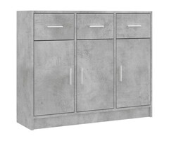 Buffet Bas Gris Béton 91x28x75cm - Jusqu'à -51% sur notre Outlet
