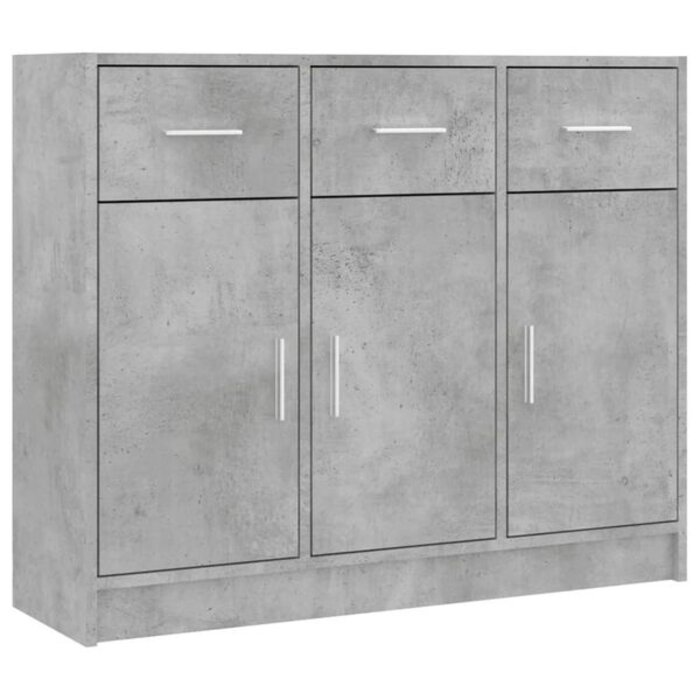 Buffet Bas Gris Béton 91x28x75cm - Jusqu'à -51% sur notre Outlet