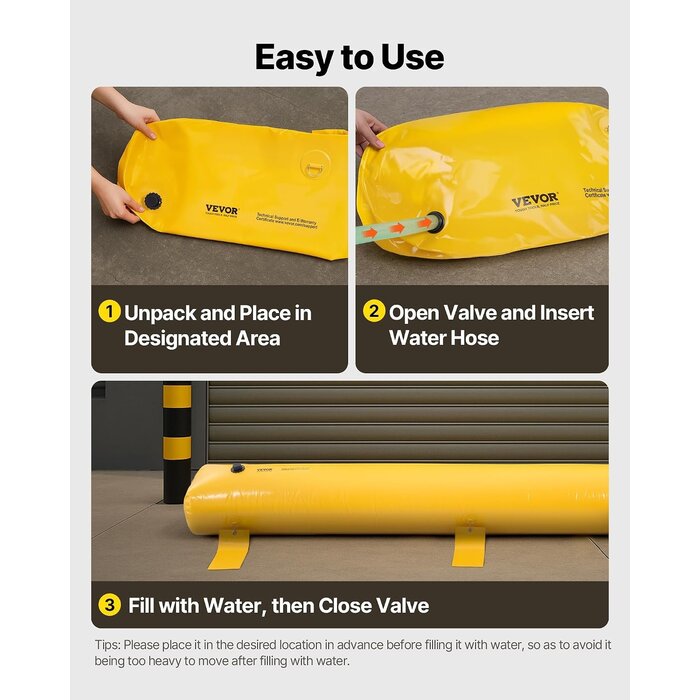 Barrière anti-inondation PVC 3,66 m - Jusqu'à 47% de réduction