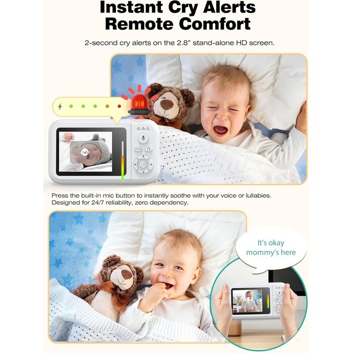 Babyphone Vidéo 1080P avec Vision Nocturne - Jusqu'à -33% sur l'Outlet