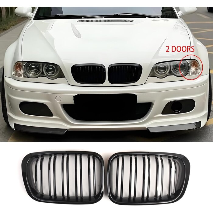 Grille double lamelles BMW Série 2 & M2 - Noir brillant - Jusqu'à 47% de remise