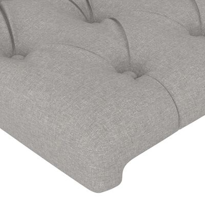 Vidaxl Lot de 2 Têtes de lit en tissu gris clair - Jusqu'à 74% de remise