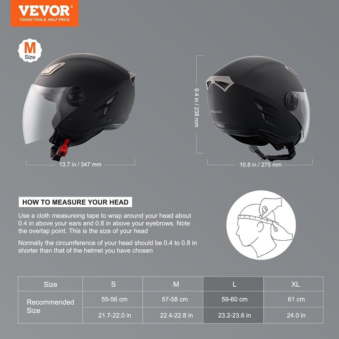 Casque moto jet 3/4 noir - Homologué ECE - Jusqu'à -50% de remise