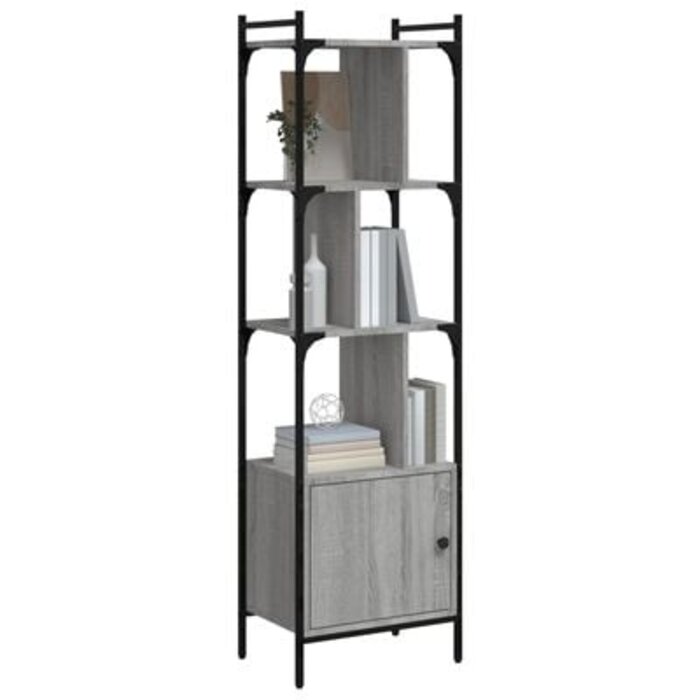 Bibliothèque design en zigzag - Bois chêne sonoma - Jusqu'à -46%