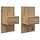 Lot de 2 tables de chevet murales chêne - Jusqu'à -51% sur l'outlet