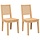 Lot de 2 chaises en bois d'hévéa massif - Jusqu'à 52% de remise