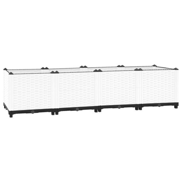 Jardinière surélevée aspect rotin 160 cm - Jusqu'à -50%