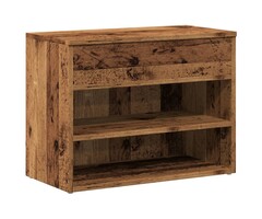 Vidaxl Banc à chaussures bois vieilli 60x30x45 cm - Jusqu'à -50% sur l'outlet