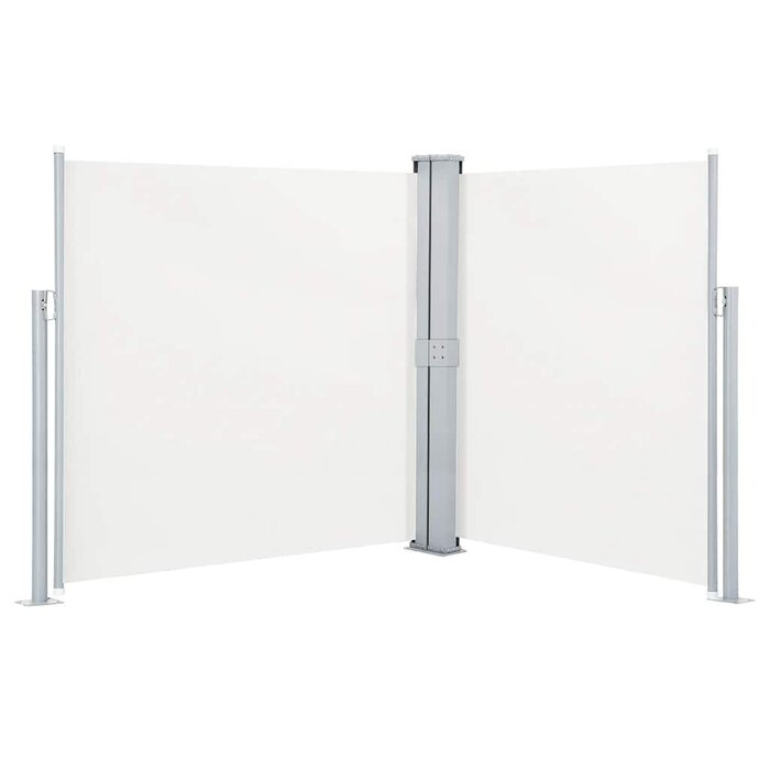 Paravent rétractable 140x600 cm crème - Jusqu'à -51%