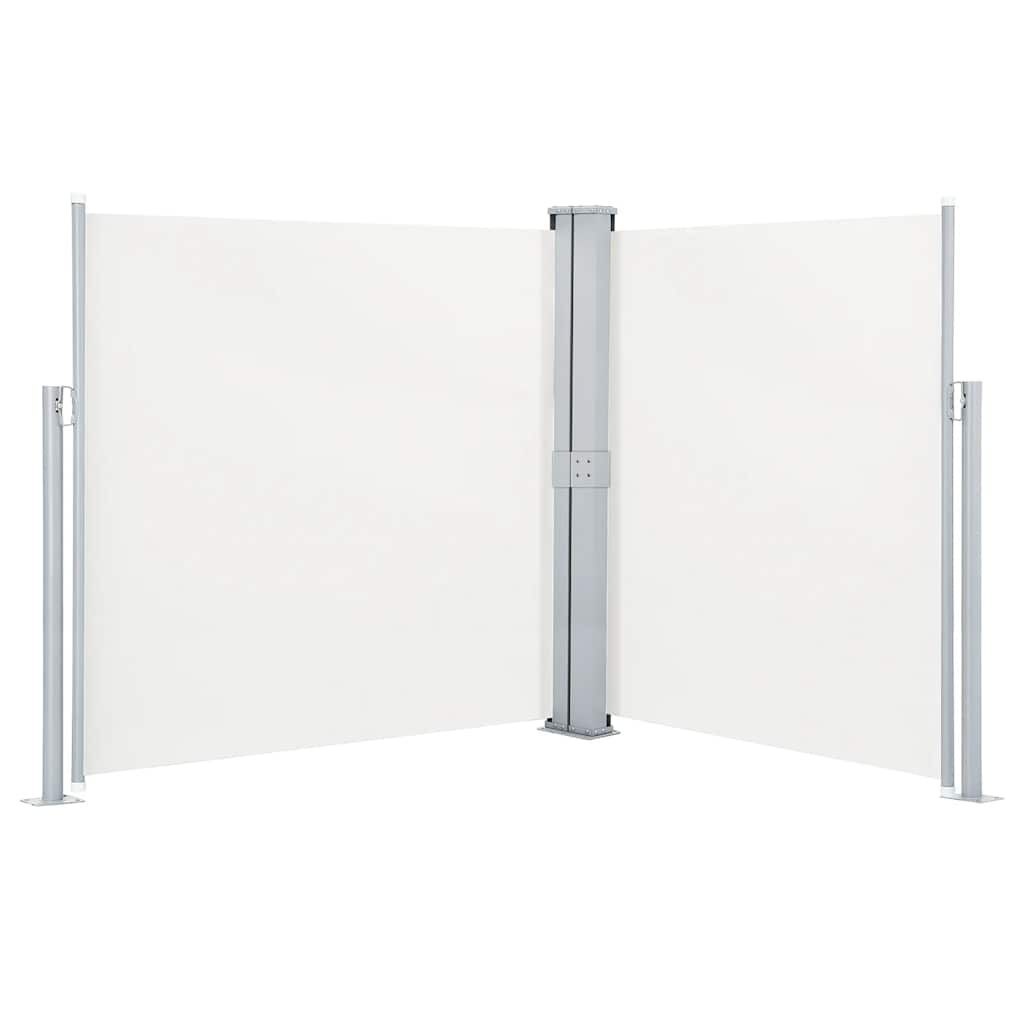 Paravent rétractable 140x600 cm crème - Jusqu'à -51%