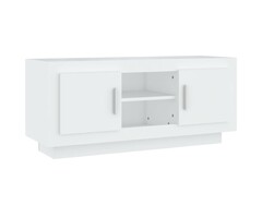 Vidaxl Meuble TV Moderne Blanc 102 cm - Jusqu'à 50% de réduction