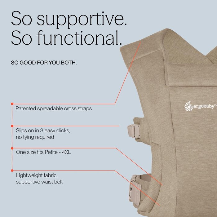 Porte-bébé ergonomique olive - Jusqu'à 48% de réduction