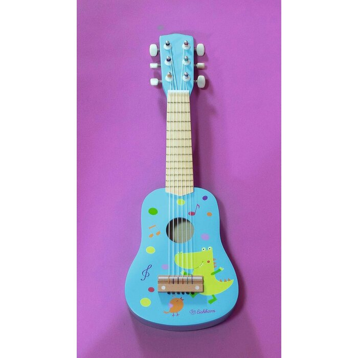 Guitare enfant bois dinosaure 54 cm - Jusqu'à 45% de réduction