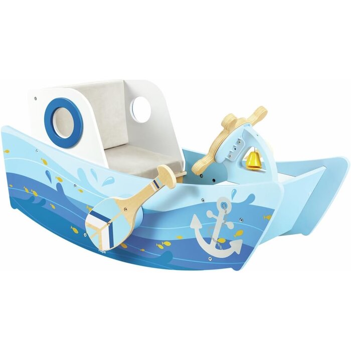 Bateau à bascule en bois pour tout-petits - Jusqu'à 52 % de réduction