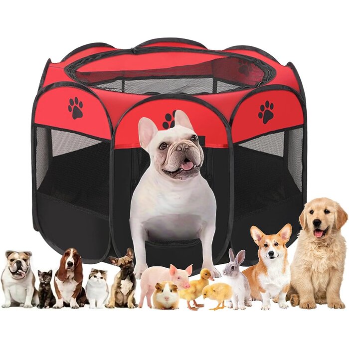 Parc pliable pour animaux 114cm - Jusqu'à -44% sur votre équipement