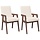 Lot de 2 chaises de salle à manger en bois massif - Jusqu'à -41%