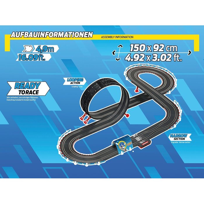 Circuit de course électrique 4,9m avec turbo - Jusqu'à 48% de réduction