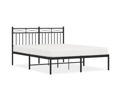 Vidaxl Cadre de lit 140x190 cm métal noir - Jusqu'à -51% sur l'outlet