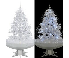 Vidaxl Sapin de Noël enneigé 140 cm avec musique et LED - Jusqu'à -52% sur l'outlet