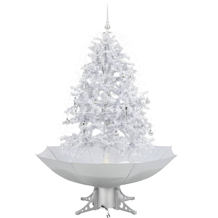 Sapin de Noël enneigé 140 cm avec lumières - Jusqu'à 47% de réduction
