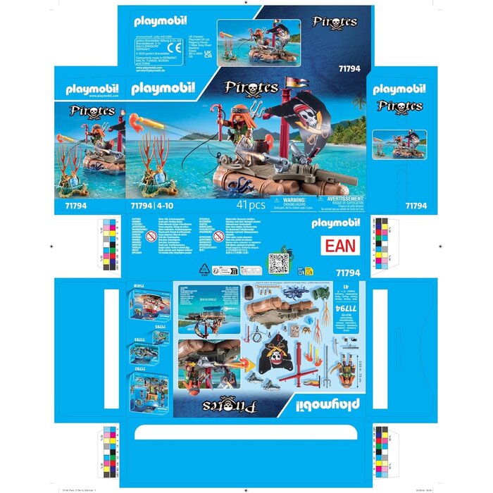 Kit de jeu pirate avec radeau et baliste - Jusqu'à 42% de réduction