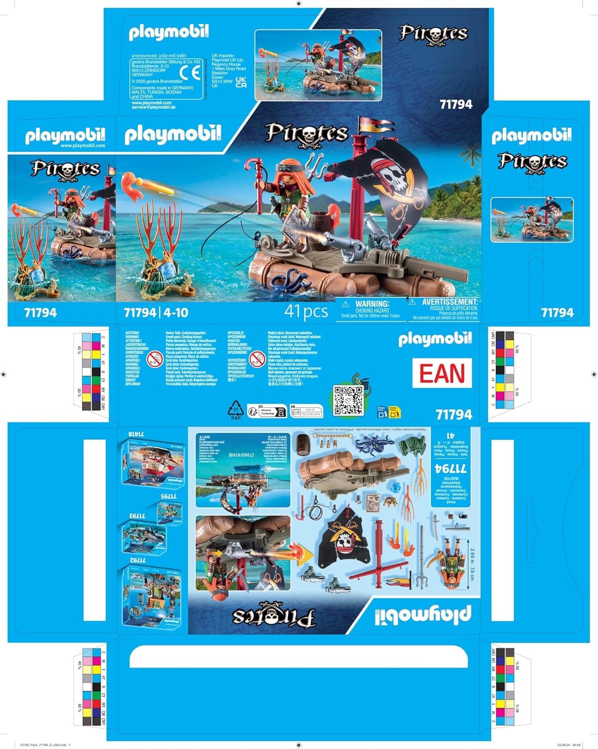 Kit de jeu pirate avec radeau et baliste - Jusqu'à 42% de réduction