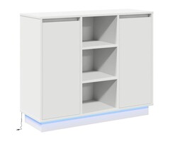 Vidaxl Buffet Moderne Blanc avec LED - Jusqu'à -51% sur votre mobilier