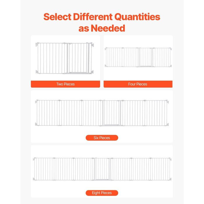 Barrière de sécurité modulable 488 cm - Jusqu'à -43% de remise
