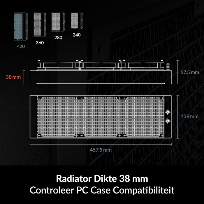 Refroidisseur CPU Liquide 420mm A-RGB Blanc - Jusqu'à 46% de réduction