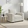 Fauteuil relax en velours crème - Confort absolu - Jusqu'à -47%