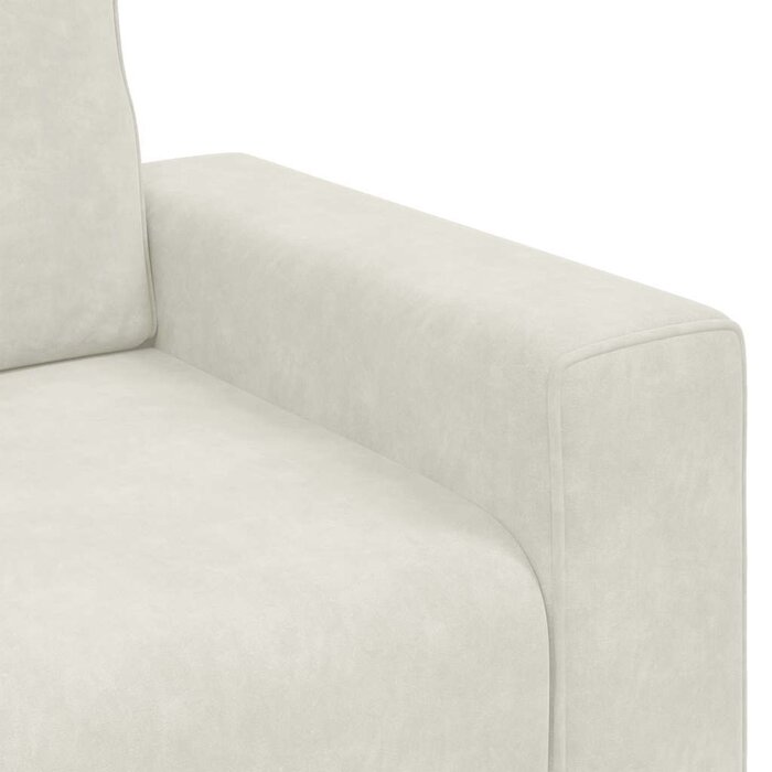Fauteuil relax en velours crème - Confort absolu - Jusqu'à -47%