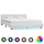 Cadre de lit LED similicuir blanc 180x200cm - Jusqu'à -47%