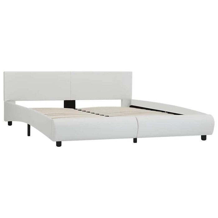 Cadre de lit LED similicuir blanc 180x200cm - Jusqu'à -47%