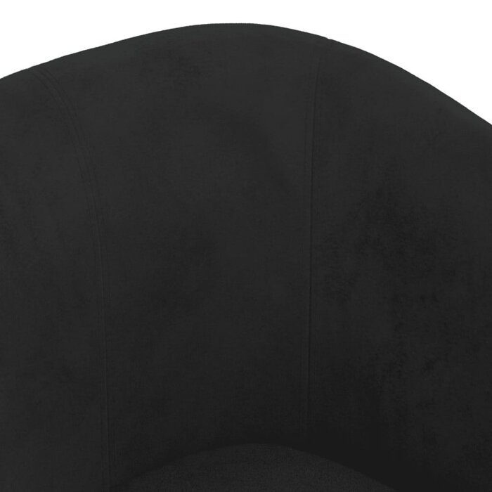 Fauteuil cabriolet velours noir avec repose-pieds - Jusqu'à -47%