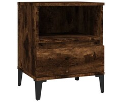 Vidaxl Table de chevet design chêne fumé - Jusqu'à -44%