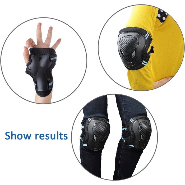 Kit de protection enfant 7 pièces - Noir Taille M - Jusqu'à 43% de réduction