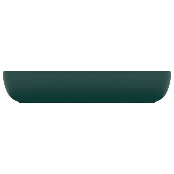 Vasque rectangulaire céramique vert foncé mat 71x38cm - Jusqu'à -46%