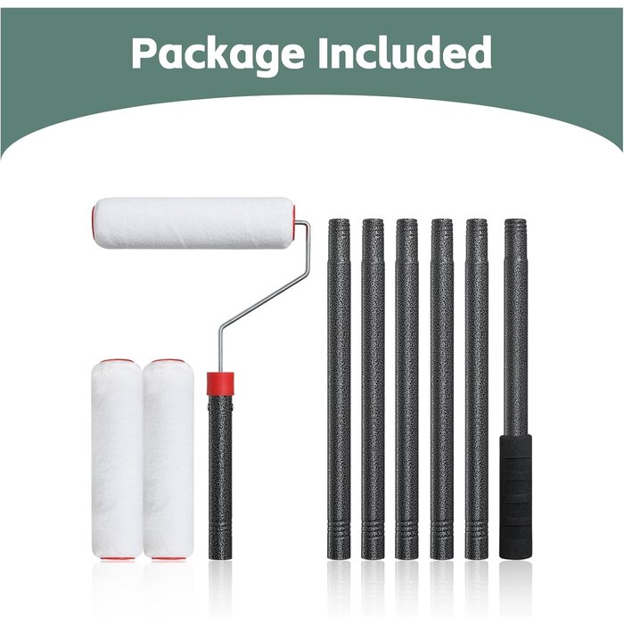 Rouleau à peinture télescopique 223 cm - Kit complet - Jusqu'à 38% de remise