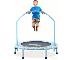 Trampoline enfant pliable avec barre - Jusqu'à -51% sur notre outlet