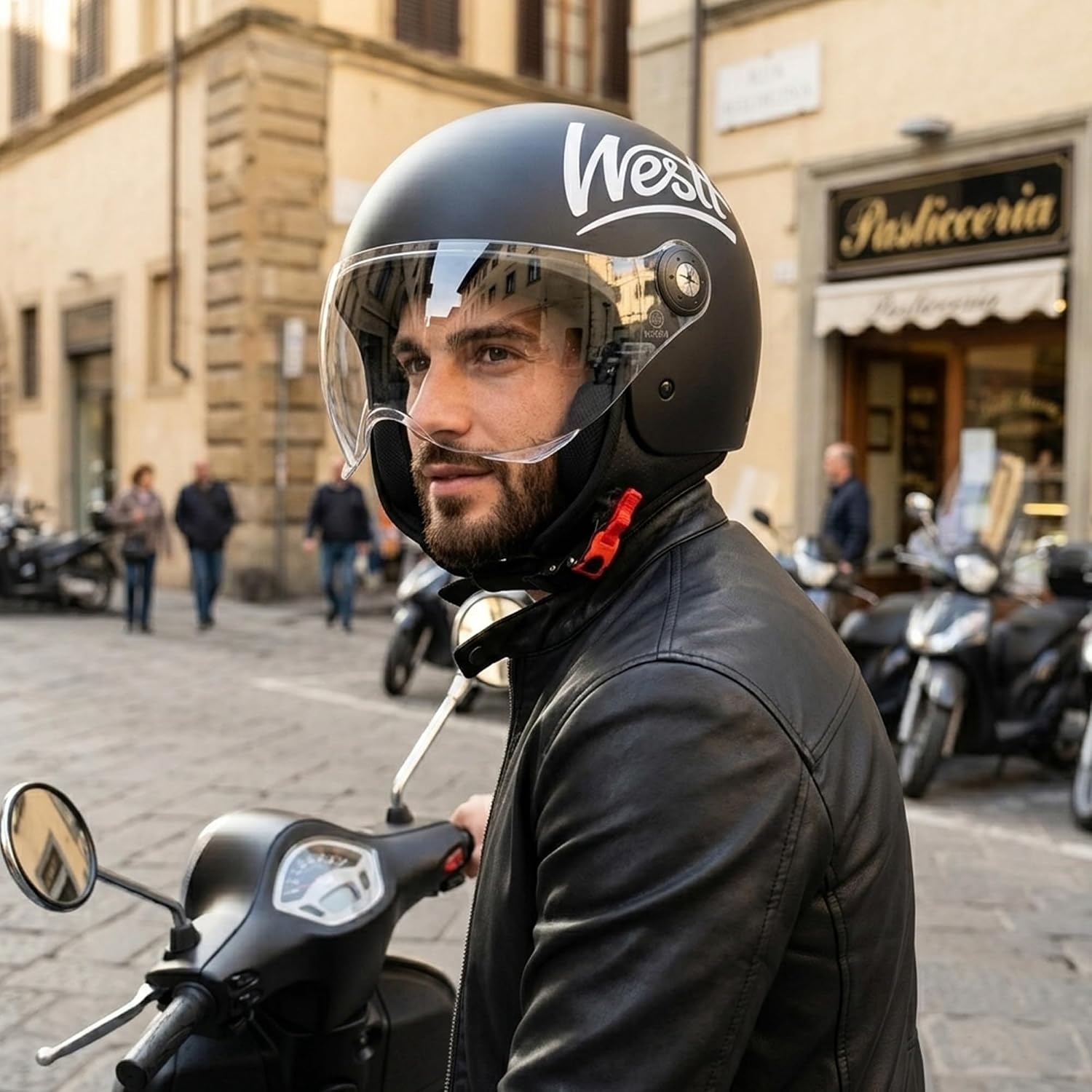 Casque jet moto noir mat - Certifié ECE 22.05 - Jusqu'à -42%